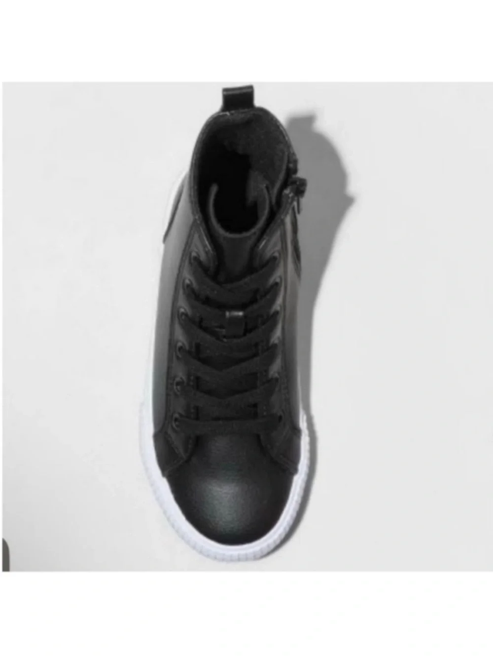 🆕- Cat & Jack Boys Black High Top Sneakers Size: 1. NWT